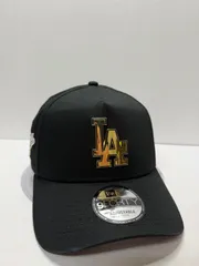 Newera ロサンゼルスドジャース ワールドシリーズ1988 メタルロゴ 9forty A-FRAME スナップバックキャップ ブラックカラー