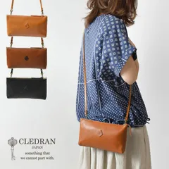 【新品】【CLEDRAN クレドラン】アモ ミニ ポシェット AMO MINI POCHETTE (CL2899)レディース メンズ ユニセックス バッグ ショルダー クラッチ ポーチ レザー 本革 牛革 正規品 財布 軽い 斜めがけ 肩掛け 小さめ 長財布
