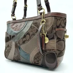 美品✨ COACH Y2K signature leather Patchwork totebag コーチ トートバッグ