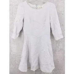 ◇ LAISSE PASSE レッセパッセ レース 七分袖 ミニ ワンピース サイズ38 ライトグレー レディース  【1002796547591】