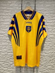 希少 90s サッカースウェーデン代表モデル adidas ユニフォーム L