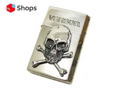 バンソン VANSON GEAR TOP オイルライター GT-ARM搭載 ペンギンライター V-GT-03 クロスボーンスカル シルバー 