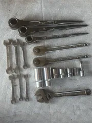 シノ付ラチェットレンチ3 など各種レンチ 19点セット（USED）