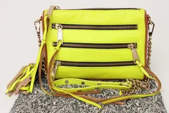 レベッカミンコフ ショルダーバッグ MINI5ZIP 斜め掛け ブランド 鞄 カバン レディース イエロー Rebecca Minkoff 【中古】