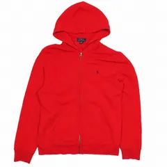 ポロ ラルフローレン POLO RALPH LAUREN ポニーロゴ刺繡 ジップアップ パーカー トップス 長袖 赤 レッド サイズ18-20 ボーイズ メンズ 