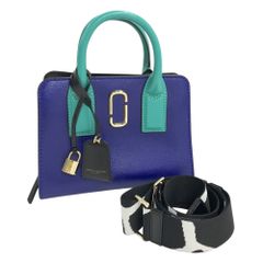 31841】MARC JACOBS マークジェイコブス 2WAYバッグ ブルー - メルカリ