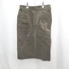 ◇ Θ SHIPS シップス 無地 膝下丈 フレア スカート サイズ36 ダークグリーン系 レディース E  【1505130002836】