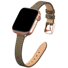 【数量限定】互性 8/7/6/5/4/3/2/1/SE/Ultra全機種対応 取り外し可能 Series iWatch 本革38/40/41mm 高級 レザー (キャメル/ブラウン 交換ベルト バンド「オリジナル」 アップルウォッチ 細いタイプ バンド ・ロ
