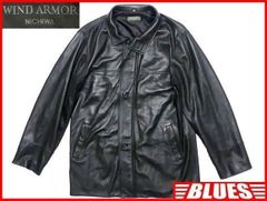 メンズ レザーステンカラーコート M 黒 ニチワ 本革 カーコート TY74 メンズ レザーステンカラーコート M 黒 ニチワ 本革 カーコート