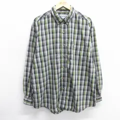 XL/古着 カーハート 長袖 ブランド シャツ メンズ ワンポイントロゴ 大きいサイズ コットン ボタンダウン グレー他 チェック 25mar08 中古 