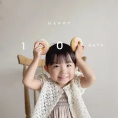 【即納】1000日フォトに♪ ドーナツ2点セット / 1000日祝い 100日祝い おままごと ドーナツ プレゼント ギフト バースデー ハーフバースデー  フェイクスイーツ　おままごと 撮影小物 おままごとキッチンのサムネイル