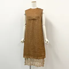 トリコ コムデギャルソン 花柄刺繍ワンピース