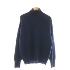 キャプテン サンシャイン KAPTAIN SUNSHINE ALL CASHMERE HIGHNECK PULLOVER ニット セーター 長袖 タートルネック 38 紺 ネイビー /AT ■OSのサムネイル