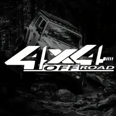 カーステッカー 4X4オフロード 白 ホワイト 車用 シール 22cm ビニール 防水 おしゃれ 貼り付け インテリア バイク用 窓用 ノートパソコン デカール t7835