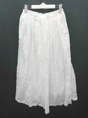 ◇ ⊂ omekashi オメカシ ロング ギャザー スカート ホワイト レディース P  【1408200017627】