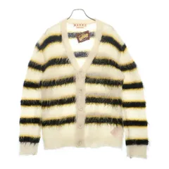 MARNI (マルニ) 22AW Mohair and Wool Blend Cardigan モヘアニット ボーダーカーディガン マルチ CDMG0051Q3 UFU116のサムネイル