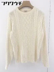 ◇ green label relaxing グリーンレーベル ケーブル編み 長袖 ニット セーター サイズM アイボリー レディース ▽  【中古】 【1110200010514】