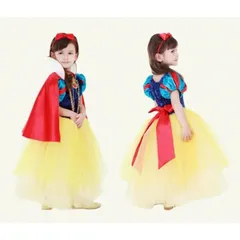 ハロウィン halloween コスプレ 衣装 子供　プリンセスドレス 白雪 お姫様 コスプレ