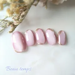 ピンクネイル　マグネット　うるうる　シンプル