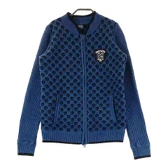 サイズ：2 PEARLY GATES パーリーゲイツ  ニット ジップジャケット 総柄 ブルー系 [240101486429] ゴルフウェア レディース ストスト