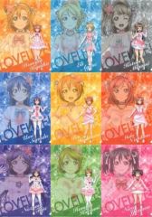 [중고] 클리어 파일 전 9종 세트 A4 클리어 파일 컬렉션 [러브라이브! The School Idol Movie] μ's 감사 Project 극장 한정 상품