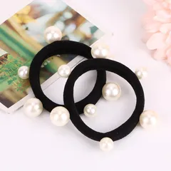 NOB1 ヘアゴム 大小パール　2本セット
