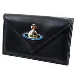 ヴィヴィアンウエストウッド 三つ折り財布 Vivienne Westwood EMMA BLACK / GOLD ENAMEL ORB 51150009 40564 N412