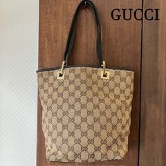 グッチ　GUCCI　GGキャンバスレザー　ミニトートバック　ハンドバック　ゴールド金具　002*1099