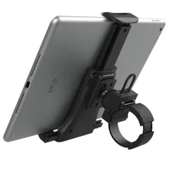 【在庫処分】室内 自転車ホルダー 360度回転可 取付型 ハンドルバー用 転落防止 iPad スマホホルダー 第10世代 2022/ipad タブレットホルダー air5/iPad 10.2/iPad エクササイズバイク Mini 6/iPhone16/16P