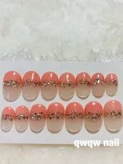 ネイルチップ54【ベリーショート ラウンド】現品orオーダー