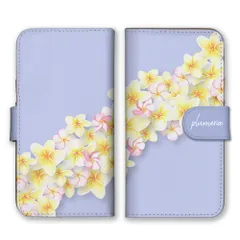 iPhoneXR  ケース 手帳型 アイフォンXR スマホケース 携帯ケース プルメリア ハワイアン ハワイ レイ 花の冠 南国 花柄 ボタニカル フラワー おしゃれ かわいい カラー03