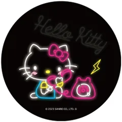 【メール便】ハローキティ カンバッジ まじかる百貨店缶バッジ ネオン 1 サンリオ カルチュア エンタテインメント 絵が動く 変化 キャラクター グッズ 