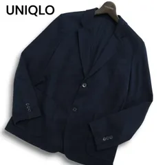 UNIQLO ユニクロ 通年★ コンフォート 2B テーラード ジャケット Sz.M メンズ 紺 ネイビー