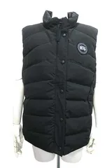 【中古】【美品】CANADA GOOSE カナダグース トップス ジャケット ダウンベスト ブラック サイズL＿S23＿セルモアから出品＿s-0669-r23