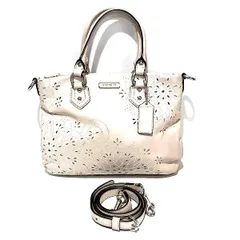 コーチ オプアート パンチングフラワー  F22486 2WAY バッグ ハンドバッグ ショルダーバッグ レディース