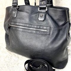 ジョセフ JOSEPH 牛革 シボ革 2way ショルダーバッグ ブラック 黒