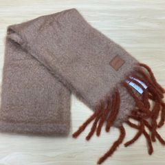 【✨美品✨】　LOEWE　ロエベ　モヘアマフラー　ブランド　おしゃれ　ファッション　小物　モヘヤ　ウール　ナイロン　高級　ブランド　レディース　メンズ　冬　防寒具　小物　かわいい　トレンド　アイテム　冬用小物　デザイン　ブラウン　茶色