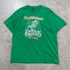 90s.USA製 バドワイザー 企業Tシャツ イベント グリーン XL【ST211】