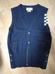 THOM BROWNE トムブラウン ベスト ウール ストライプ 切替 三越伊勢丹 | THOM BROWNE/トムブラウン_women 通販 | メリノ
