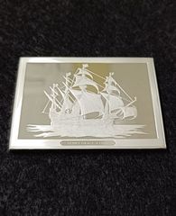 フランクリン・ミント社 シリーズ 世界の船 メダル インゴット 純銀