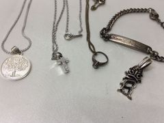 S【ヴィンテージ】シルバー、メッキアクセサリー 5点セット ネックレス ブレスレット ペンダントトップ レディースアクセサリー SV925 silver