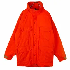 70sUSA製ウールリッチWoolrichマウンテンジャケット厚手アウター中綿入りオレンジ背面ポケットvintageヴィンテージ40809