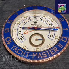 ロレックス壁掛け時計　ブルー　パールピンク-WTO輸入