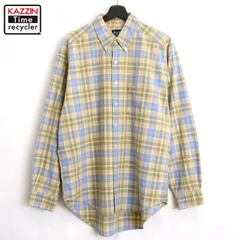00s GAP チェック柄 ボタンダウン 長袖シャツ メンズ 表記Lサイズ