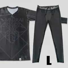 パワーアップスーツ 長袖上下セット [SAMURAIムーブギア]（黒・L)  YouTube 竹之内社長の【波乱万丈】で紹介 パワーアップ・シャツ スポーツウェア トレーニングウェア カバリーウエア