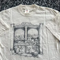 90s  The English Teddy Bear Company USA製　イングリッシュテディーベアー　アートTシャツ　フォトTシャツ　ヴィンテージTシャツ　企業Tシャツ　ビンテージ　シングルステッチ DJ-4