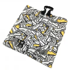 ニューバランス シューズケース 白×黒×イエロー 総柄ゴルフ New Balance