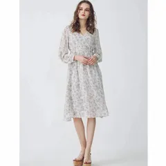 【マーキュリーデュオ】未使用品♡ウエストリボン付き花柄ワンピース