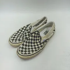◇ Θ VANS ヴァンズ スニーカー サイズ26.5 ホワイト ブラック レディース E  【1502060046527】
