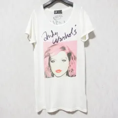 良品 Andy Warhol by HYSTERIC GLAMOUR ヒステリックグラマー プリントTシャツ 301CT07 サイズF ホワイト ピンク レディース 古着 中古 USED